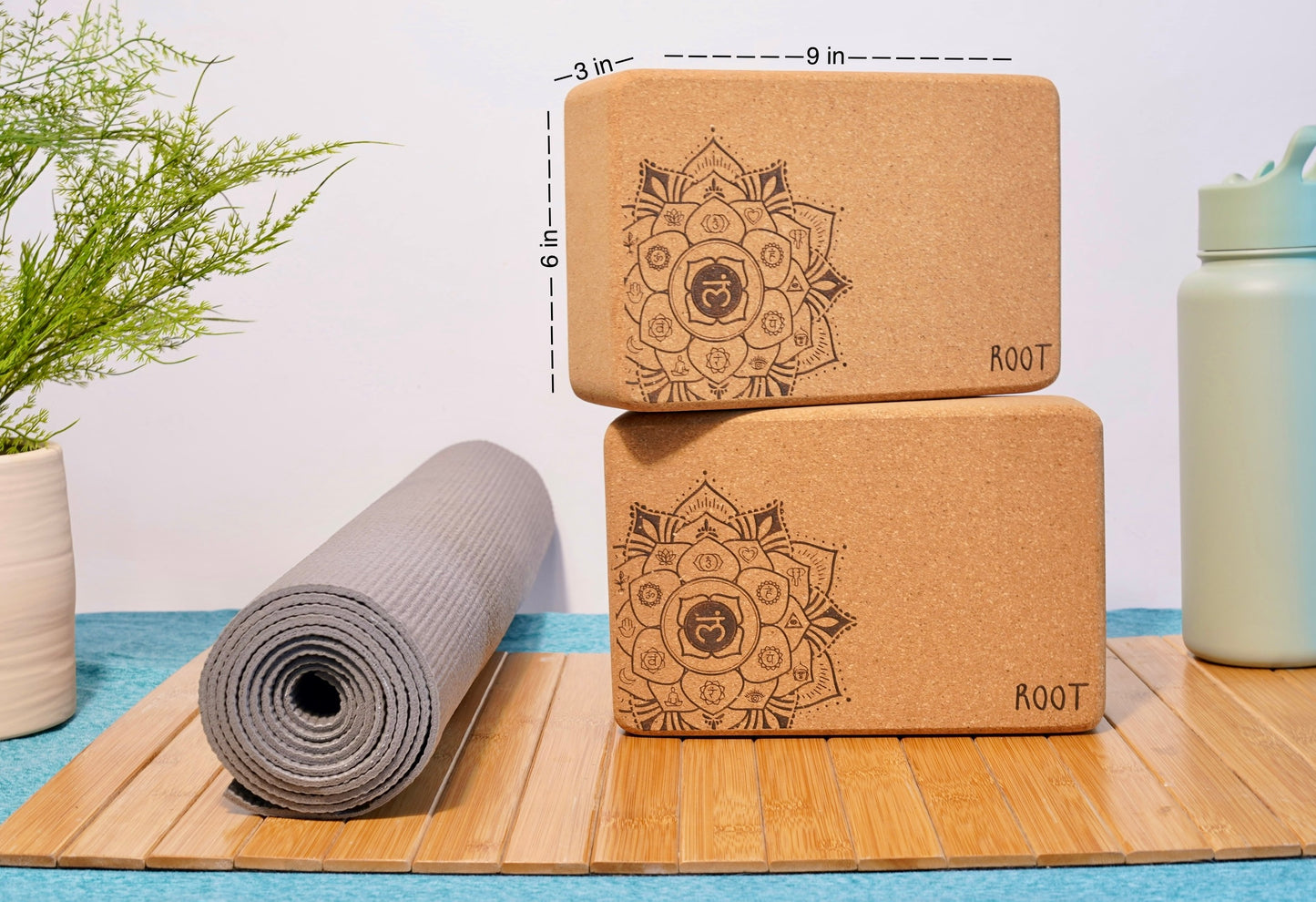 Premium Portuguese Cork Yoga Block (Set of 2)