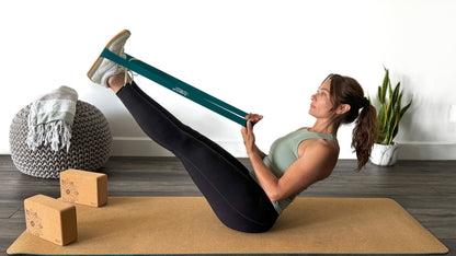 Premium Portuguese Cork Yoga Blocks with Resilience Bands (Set of 4)
