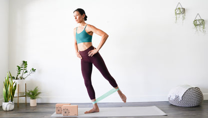 Premium Portuguese Cork Yoga Blocks with Resilience Bands (Set of 4)